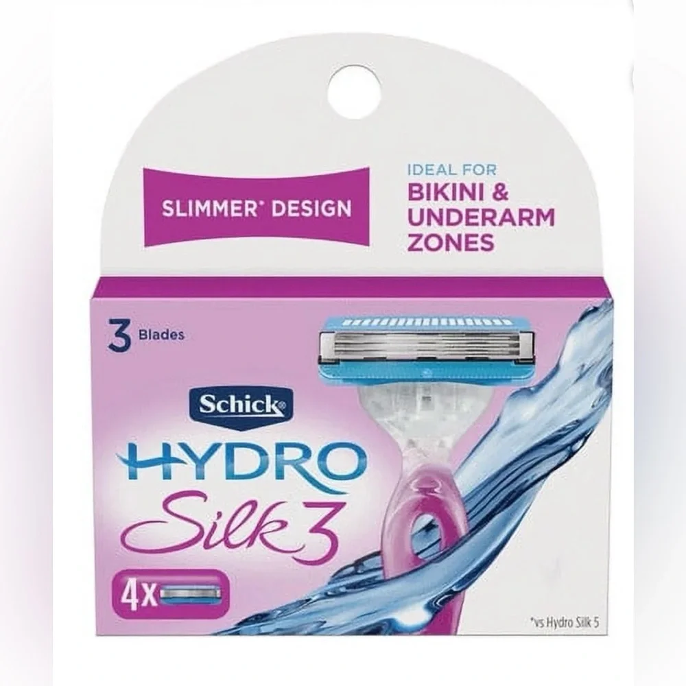 Schick Hydro Silk 3 Razor  & 3 Schick Hydro Silk 3 Razor Blade Refills